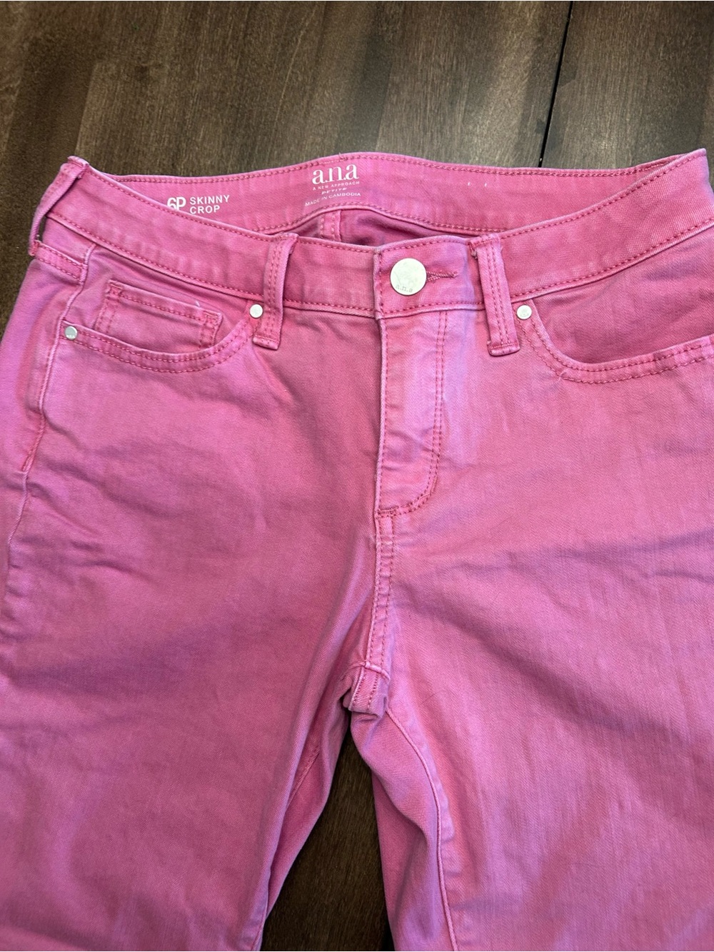 a.n.a Pink Skinny Crop Jeans